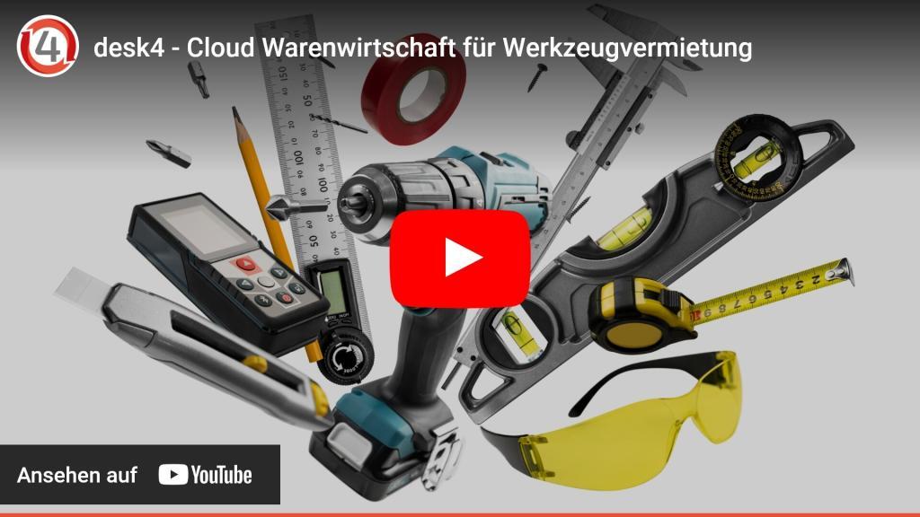 desk4 - Cloud Warenwirtschaft für Werkzeugvermietung