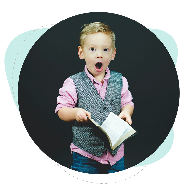 Junge ist überrascht über die Komponenten der Gewinn- und Verlustrechnung (GuV)