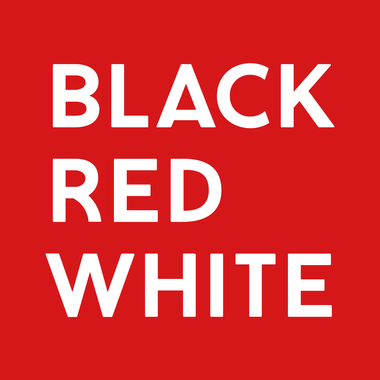 Black Red White Logo