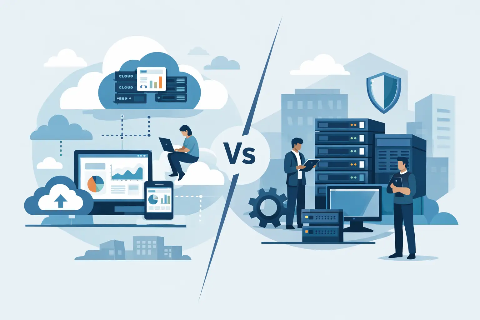 Cloud ERP vs On Premise im Vergleich