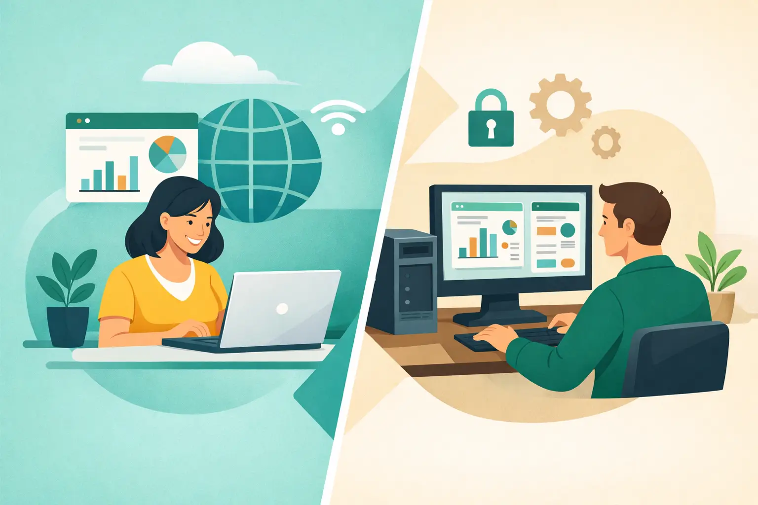 Browser ERP oder Desktop Software: Welche Lösung ist besser?