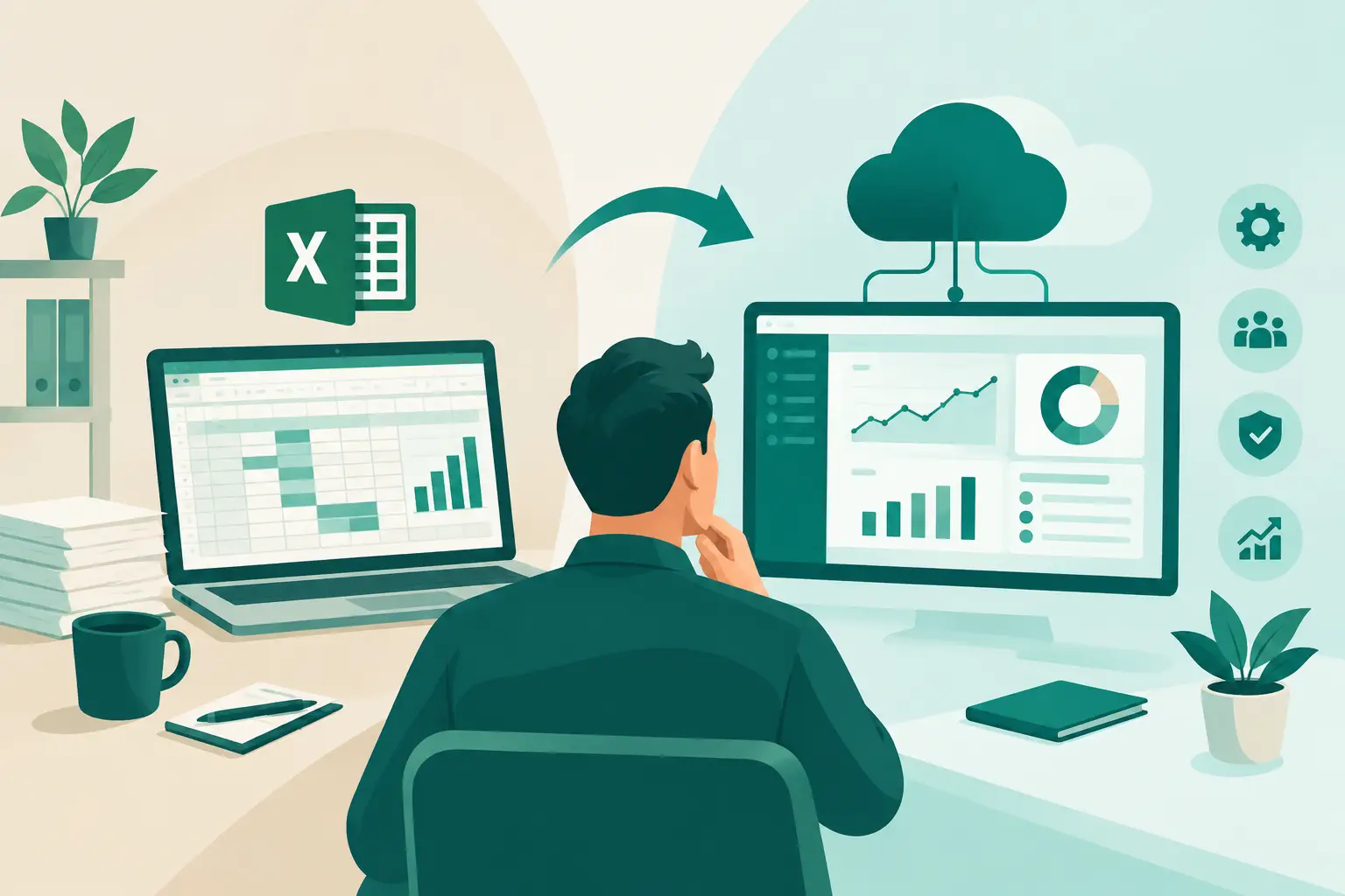 Cloud ERP oder Excel: Wann Ihr Betrieb wechseln sollte